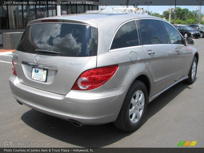 Pewter Metallic / Black 2007 Mercedes-Benz R 350 4Matic