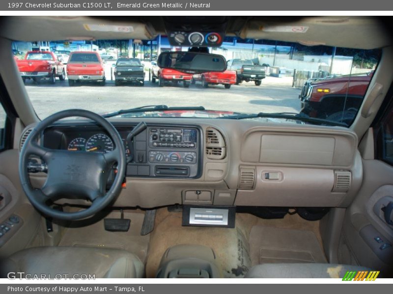Emerald Green Metallic / Neutral 1997 Chevrolet Suburban C1500 LT