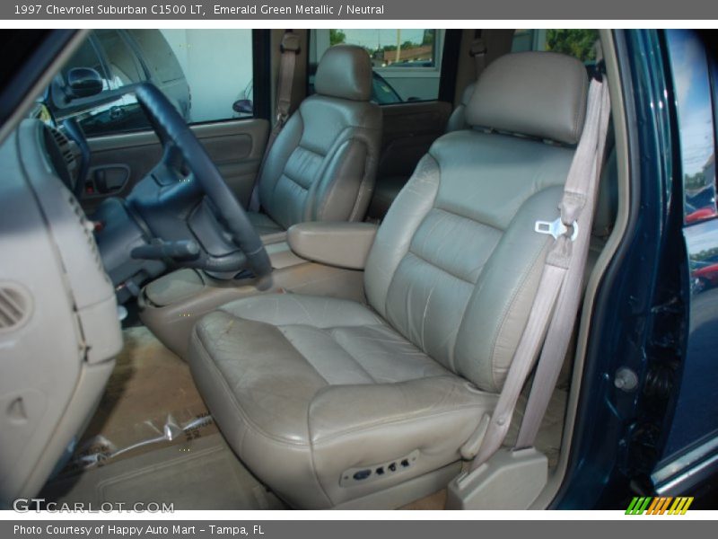 Emerald Green Metallic / Neutral 1997 Chevrolet Suburban C1500 LT