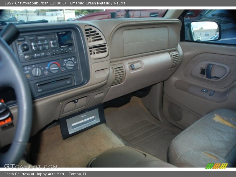 Emerald Green Metallic / Neutral 1997 Chevrolet Suburban C1500 LT