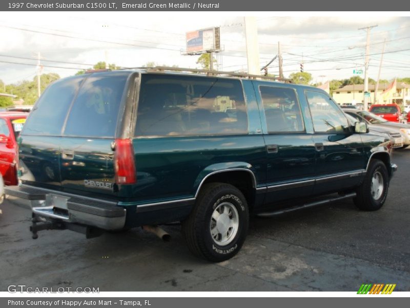 Emerald Green Metallic / Neutral 1997 Chevrolet Suburban C1500 LT