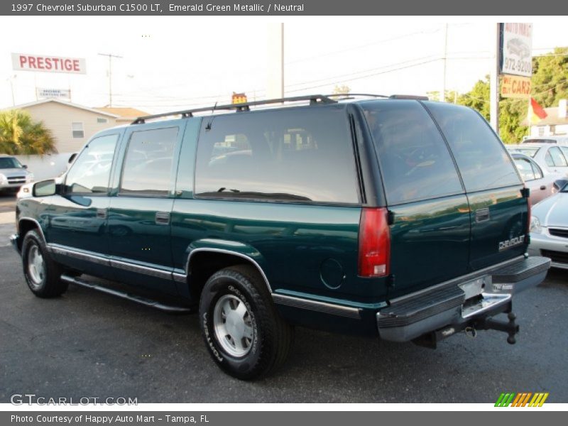 Emerald Green Metallic / Neutral 1997 Chevrolet Suburban C1500 LT