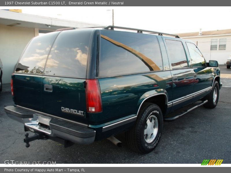 Emerald Green Metallic / Neutral 1997 Chevrolet Suburban C1500 LT