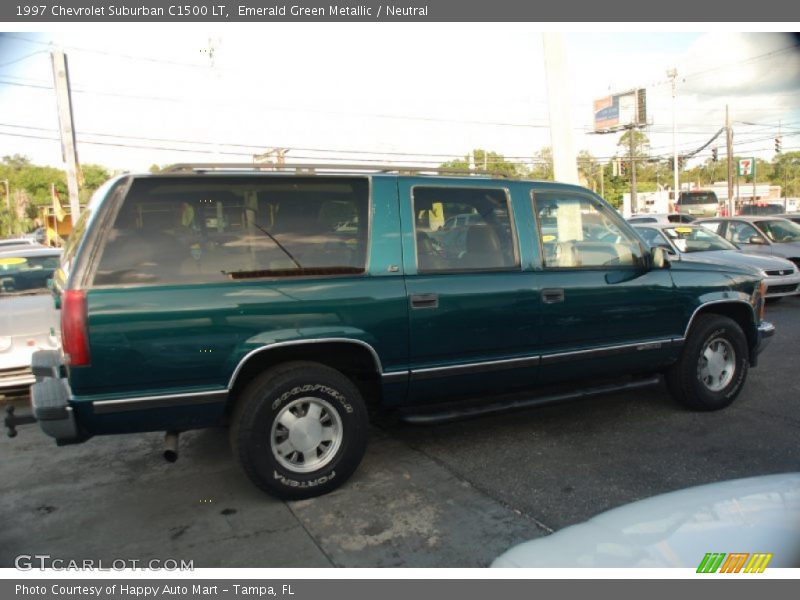 Emerald Green Metallic / Neutral 1997 Chevrolet Suburban C1500 LT