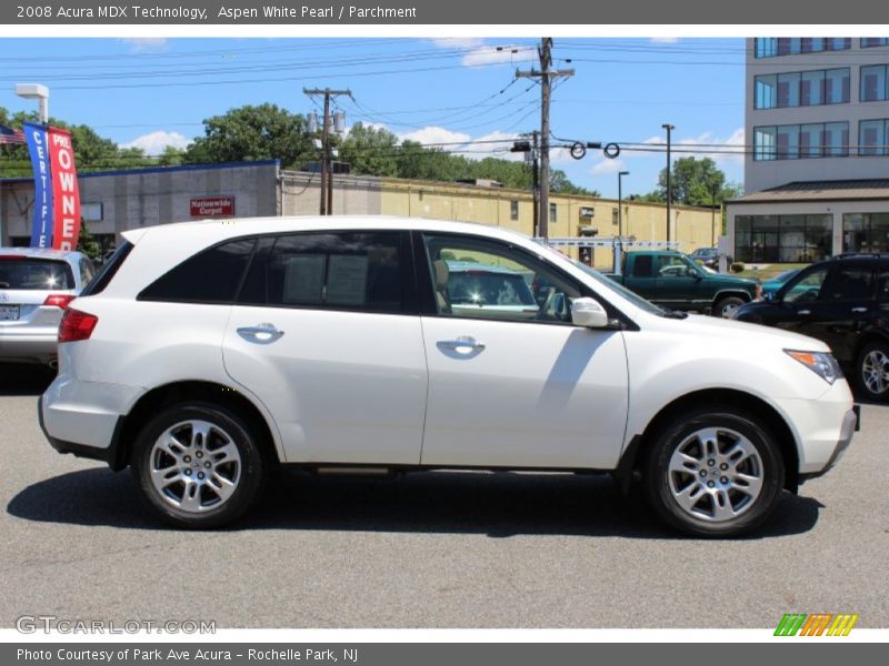 Aspen White Pearl / Parchment 2008 Acura MDX Technology