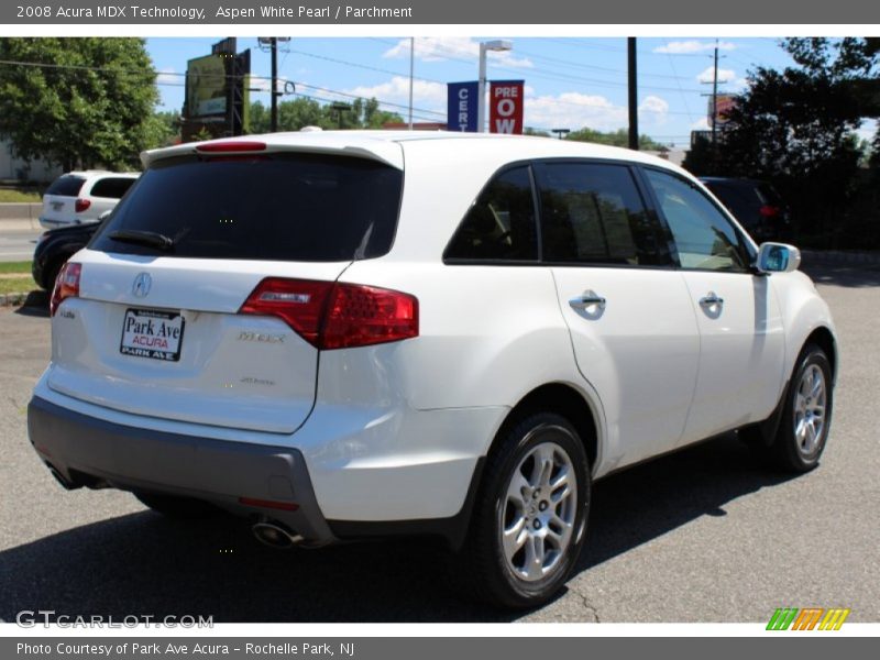 Aspen White Pearl / Parchment 2008 Acura MDX Technology