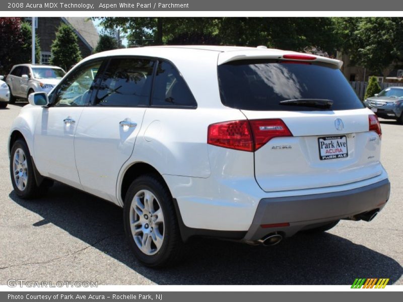 Aspen White Pearl / Parchment 2008 Acura MDX Technology