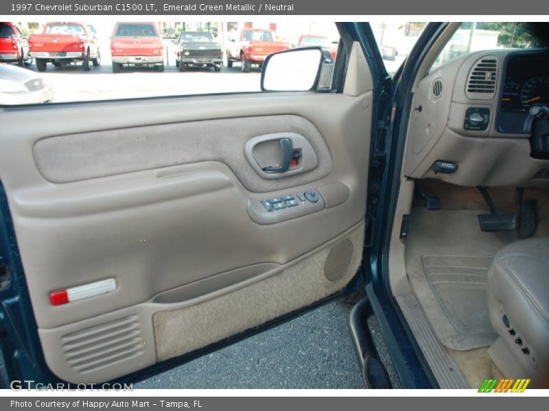 Emerald Green Metallic / Neutral 1997 Chevrolet Suburban C1500 LT