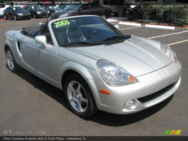 Silver Streak Mica / Black 2003 Toyota MR2 Spyder Roadster