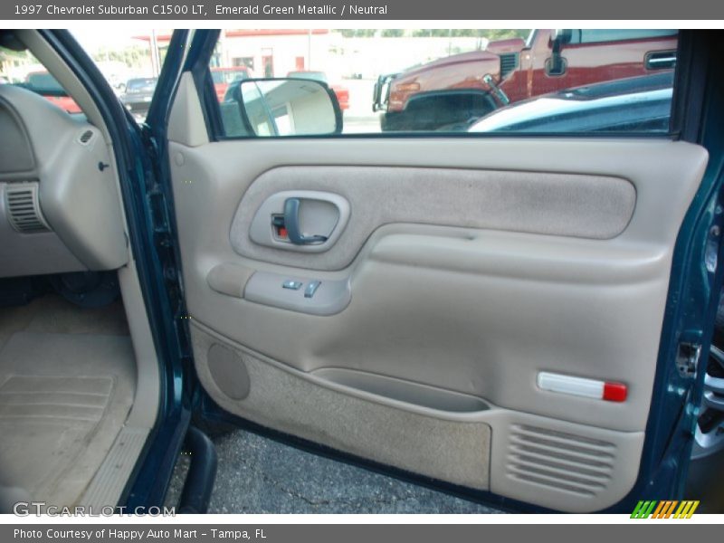 Emerald Green Metallic / Neutral 1997 Chevrolet Suburban C1500 LT