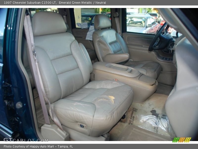 Emerald Green Metallic / Neutral 1997 Chevrolet Suburban C1500 LT
