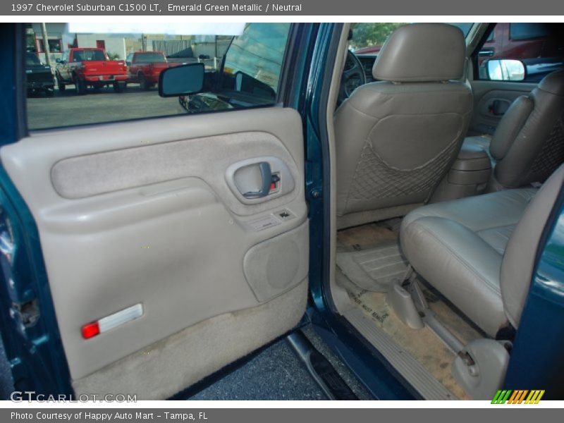 Emerald Green Metallic / Neutral 1997 Chevrolet Suburban C1500 LT