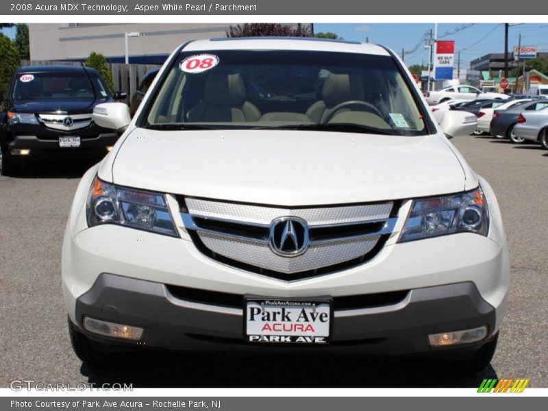 Aspen White Pearl / Parchment 2008 Acura MDX Technology