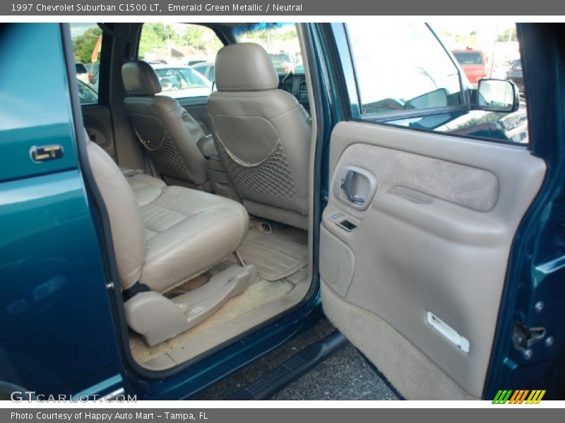 Emerald Green Metallic / Neutral 1997 Chevrolet Suburban C1500 LT