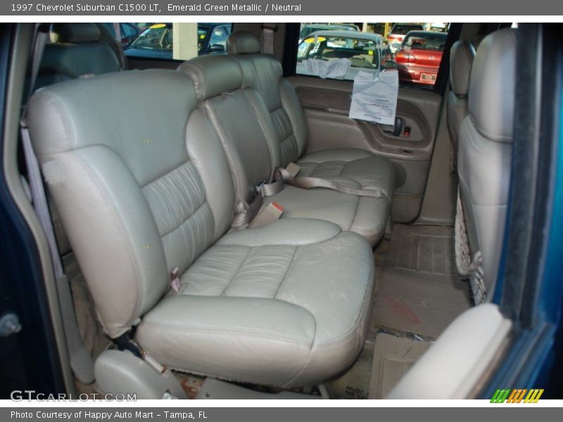 Emerald Green Metallic / Neutral 1997 Chevrolet Suburban C1500 LT