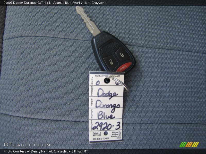 Atlantic Blue Pearl / Light Graystone 2006 Dodge Durango SXT 4x4