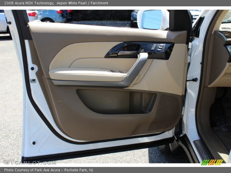 Aspen White Pearl / Parchment 2008 Acura MDX Technology
