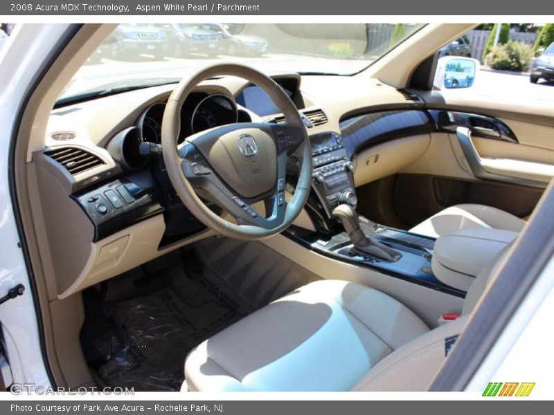 Aspen White Pearl / Parchment 2008 Acura MDX Technology