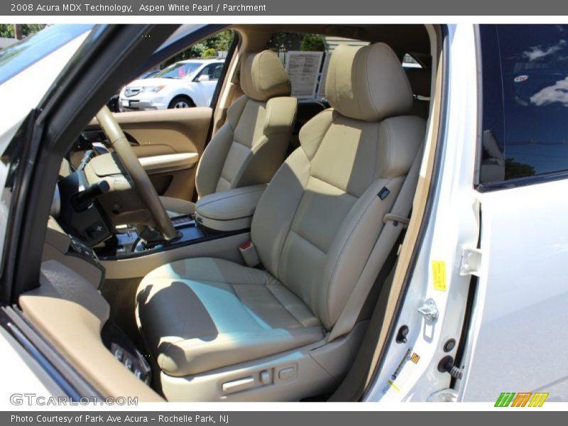 Aspen White Pearl / Parchment 2008 Acura MDX Technology