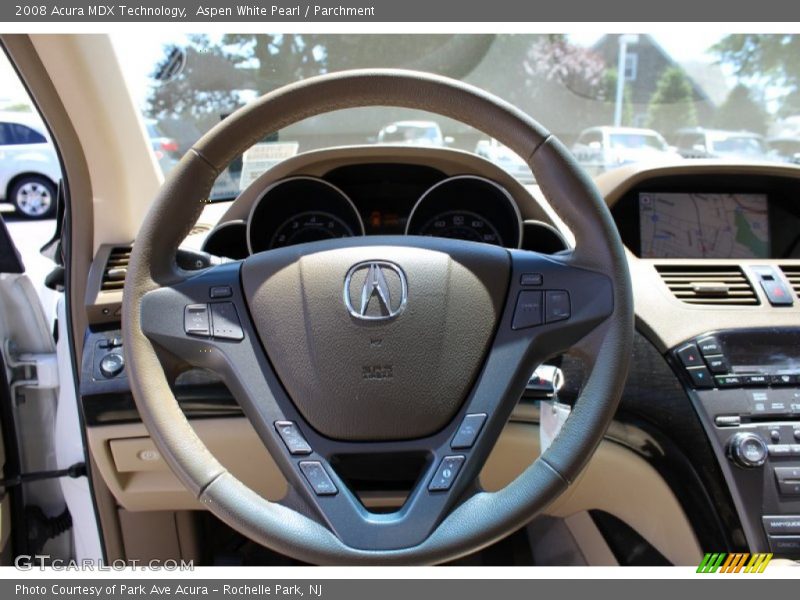 Aspen White Pearl / Parchment 2008 Acura MDX Technology