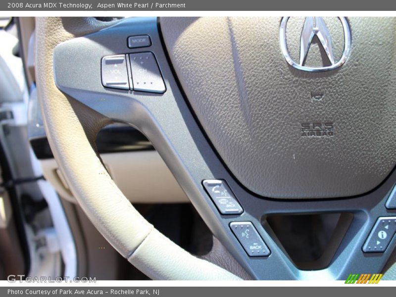 Aspen White Pearl / Parchment 2008 Acura MDX Technology