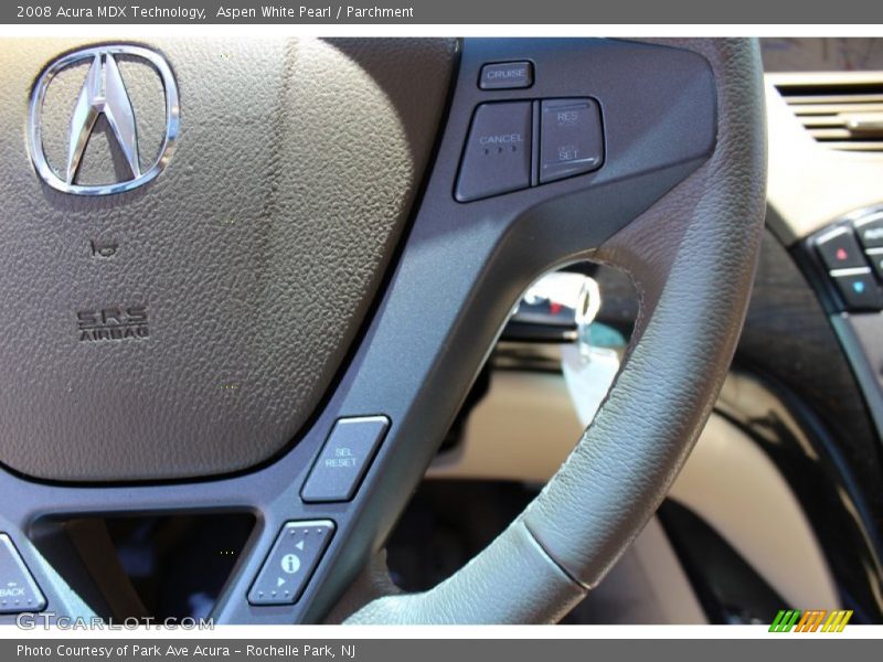 Aspen White Pearl / Parchment 2008 Acura MDX Technology