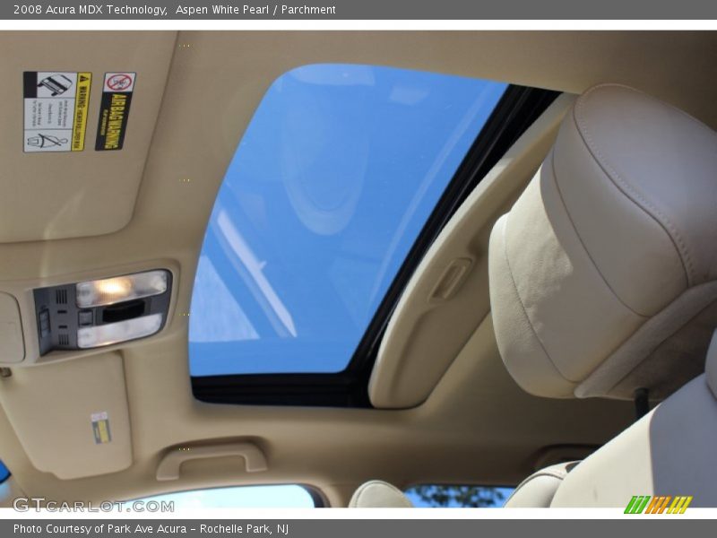 Aspen White Pearl / Parchment 2008 Acura MDX Technology