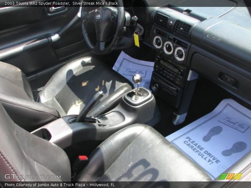 Silver Streak Mica / Black 2003 Toyota MR2 Spyder Roadster