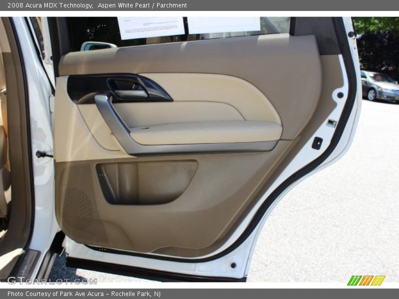 Aspen White Pearl / Parchment 2008 Acura MDX Technology