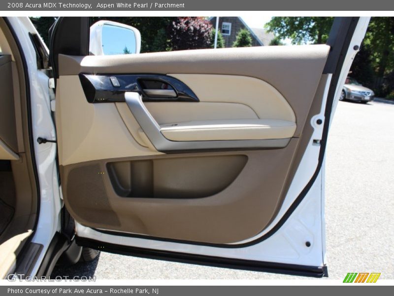 Aspen White Pearl / Parchment 2008 Acura MDX Technology