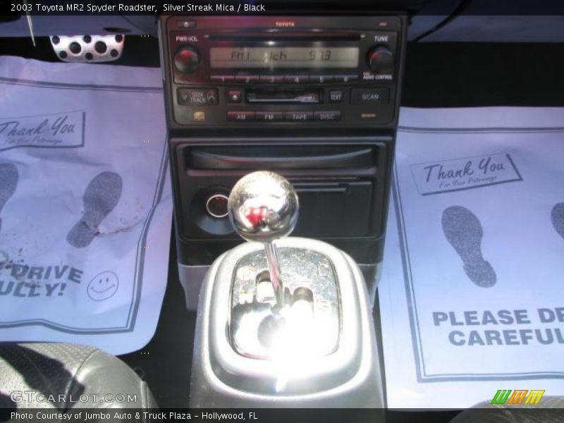 Silver Streak Mica / Black 2003 Toyota MR2 Spyder Roadster