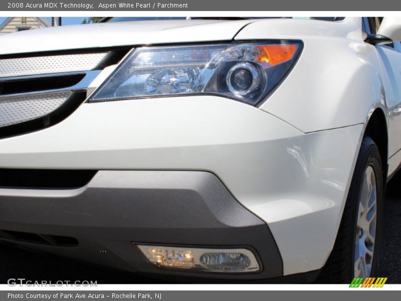 Aspen White Pearl / Parchment 2008 Acura MDX Technology