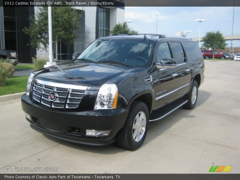 Black Raven / Ebony/Ebony 2011 Cadillac Escalade ESV AWD
