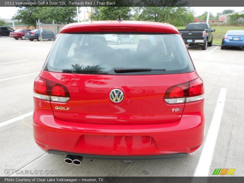 Tornado Red / Titan Black 2011 Volkswagen Golf 4 Door TDI