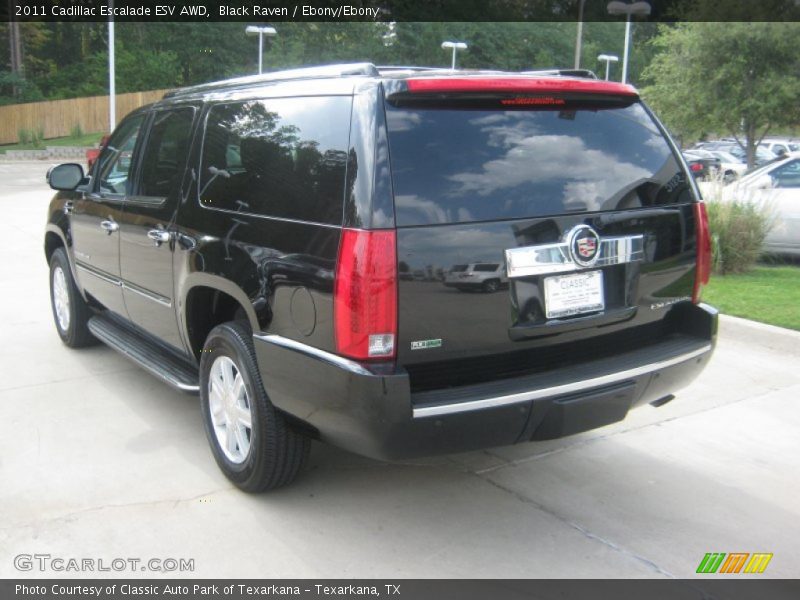 Black Raven / Ebony/Ebony 2011 Cadillac Escalade ESV AWD