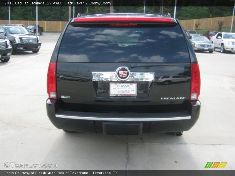 Black Raven / Ebony/Ebony 2011 Cadillac Escalade ESV AWD