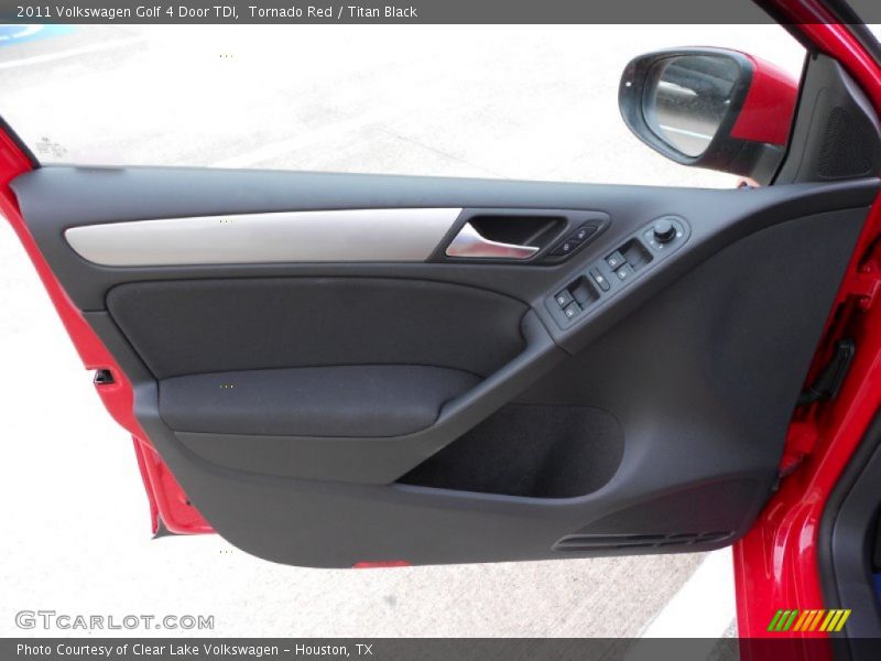 Tornado Red / Titan Black 2011 Volkswagen Golf 4 Door TDI