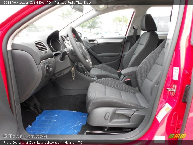 Tornado Red / Titan Black 2011 Volkswagen Golf 4 Door TDI
