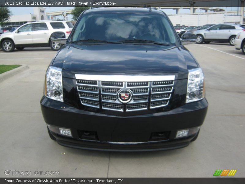 Black Raven / Ebony/Ebony 2011 Cadillac Escalade ESV AWD
