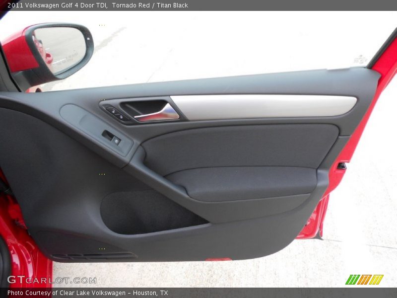 Tornado Red / Titan Black 2011 Volkswagen Golf 4 Door TDI