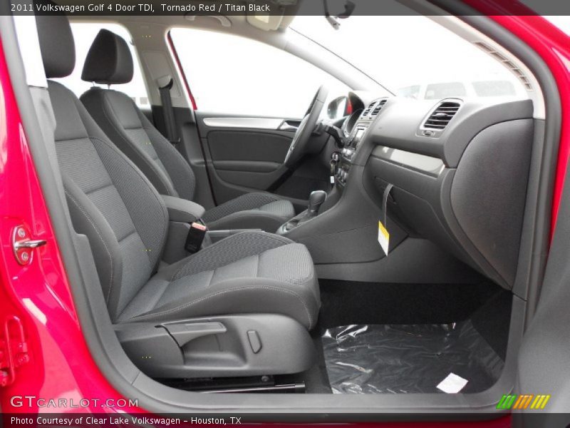 Tornado Red / Titan Black 2011 Volkswagen Golf 4 Door TDI