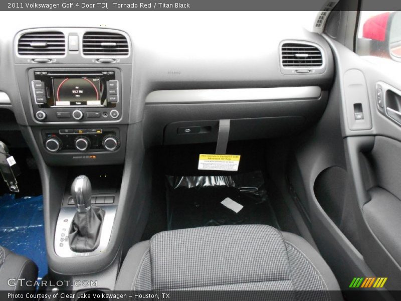 Tornado Red / Titan Black 2011 Volkswagen Golf 4 Door TDI
