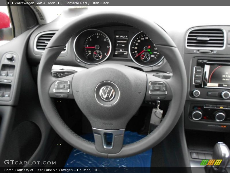 Tornado Red / Titan Black 2011 Volkswagen Golf 4 Door TDI