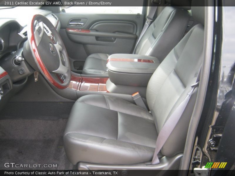 Black Raven / Ebony/Ebony 2011 Cadillac Escalade ESV AWD