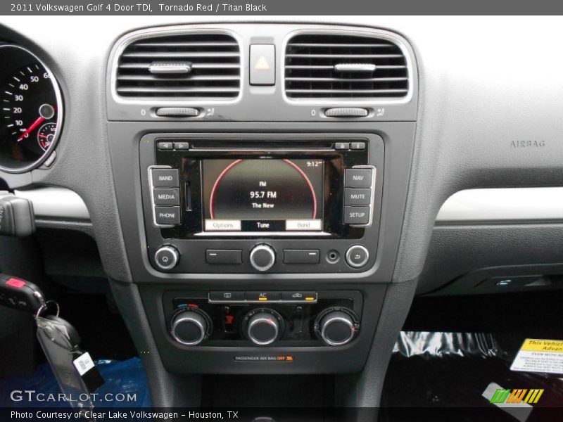 Tornado Red / Titan Black 2011 Volkswagen Golf 4 Door TDI