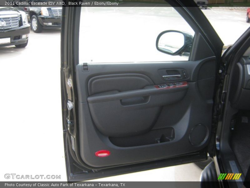 Black Raven / Ebony/Ebony 2011 Cadillac Escalade ESV AWD