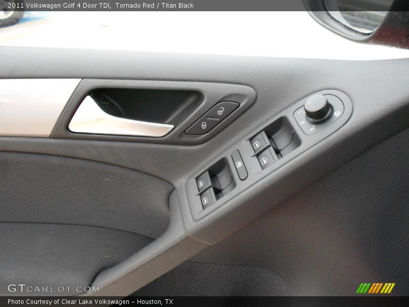 Tornado Red / Titan Black 2011 Volkswagen Golf 4 Door TDI