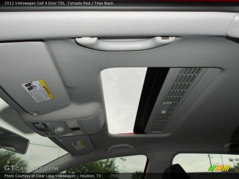 Tornado Red / Titan Black 2011 Volkswagen Golf 4 Door TDI