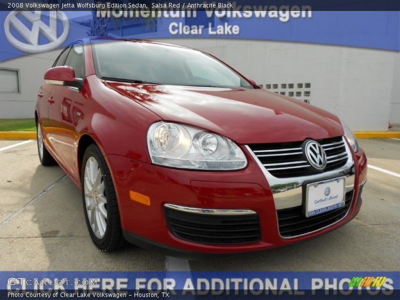 Salsa Red / Anthracite Black 2008 Volkswagen Jetta Wolfsburg Edition Sedan