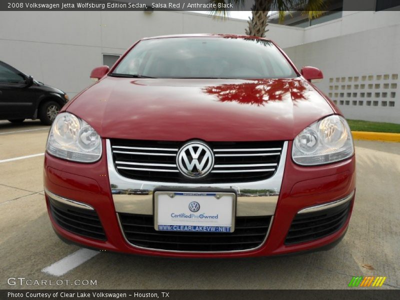 Salsa Red / Anthracite Black 2008 Volkswagen Jetta Wolfsburg Edition Sedan